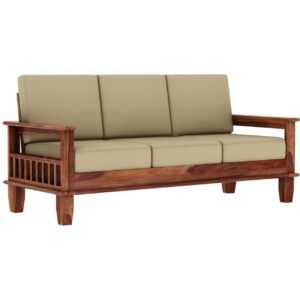 Rosewood cushioned sofa for living room