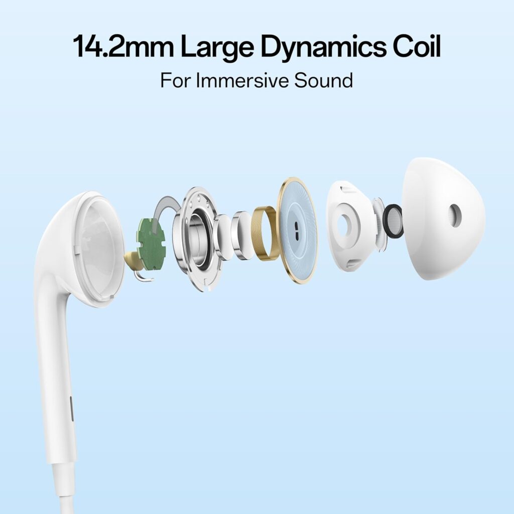 Oppo Type-C Half In Ear Wired Earbuds MH136 White
