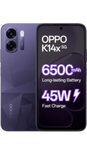 OPPO K14x 5G Smartphone with Fast Charging and Long Battery Life
