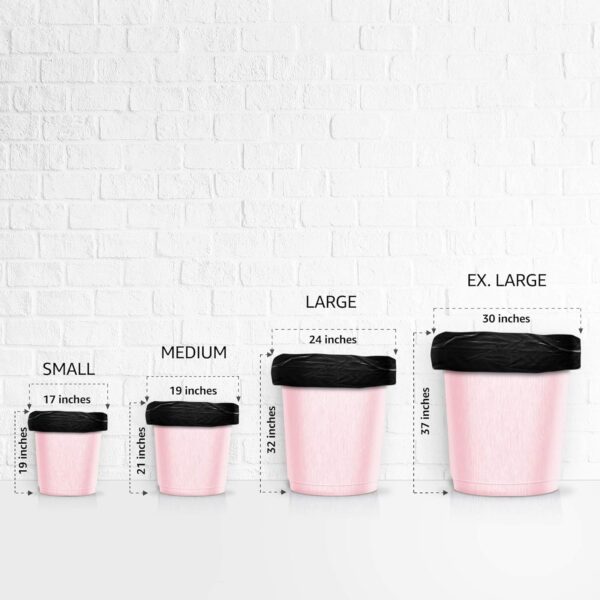 Amazon Brand - Presto! Garbage Bags | Large | 90 Count | 15 Bags X 6 Rolls | 24 X 32 Inches | For Dry & Wet Waste | Black