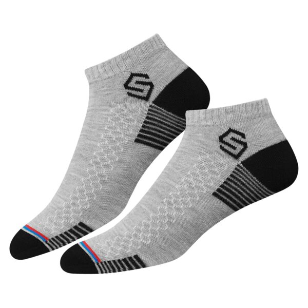 SWAGR 12 Pairs Sports Cotton Ankle Length Socks for Men, Pack of 12., Assorted