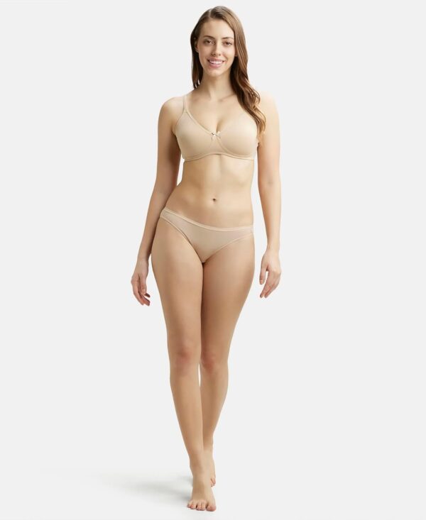 Jockey 1722 Women's Wirefree Non Padded Super Combed Cotton Elastane Stretch Medium Coverage Everyday Bra with Concealed Shaper Panel and Adjustable Straps