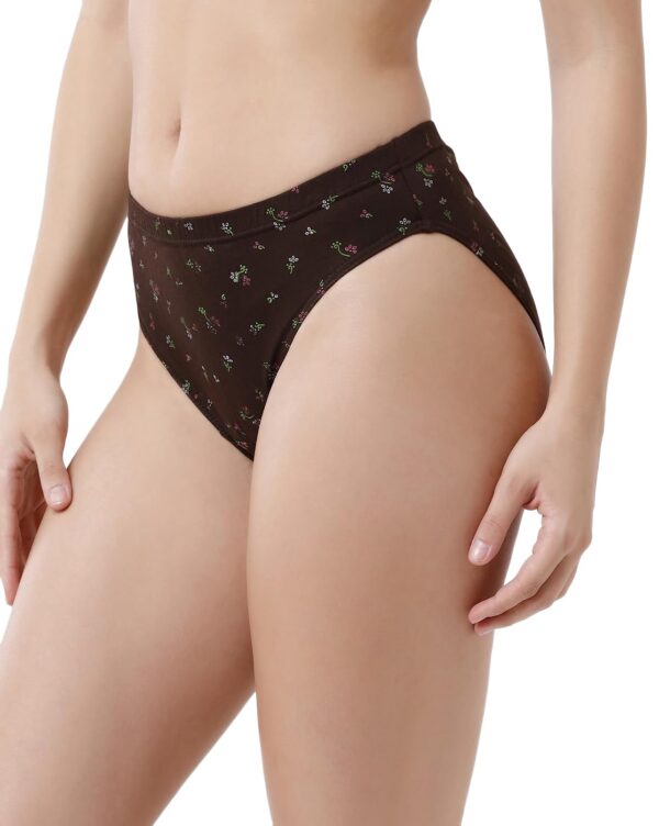 Rupa Jon Ashwarya Printed Panties for Women, 100% Cotton Fabric, Anti-Bacterial, Pack of 5
