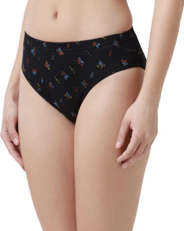 Rupa Jon Ashwarya Printed Panties for Women, 100% Cotton Fabric, Anti-Bacterial, Pack of 5