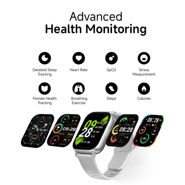 Redmi Watch 5 Active, 2 Display, Metal Body, 18 Day Battery, Bluetooth Calling, Advanced AI Noise Cancellation, Alexa, Black