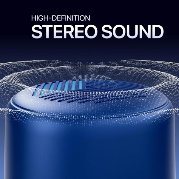 Mivi Play Bluetooth Speakers Wireless with 12 Hours Playtime. Wireless Speaker Made in India with Exceptional Sound Quality, Portable and Built in Mic-Blue