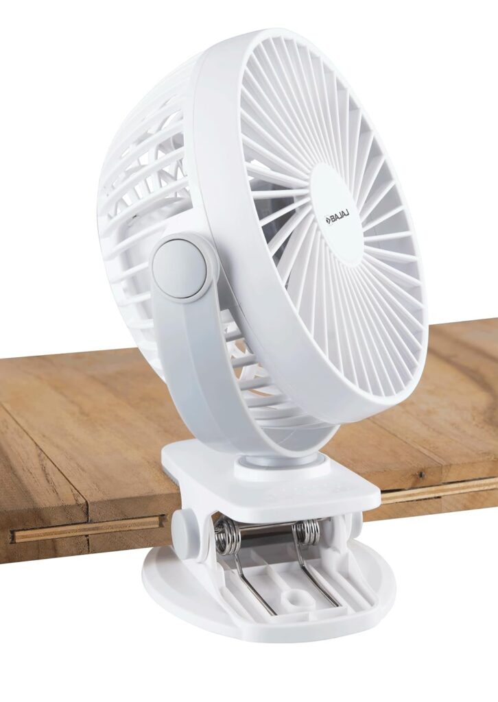 Bajaj Pygmy Mini Fan White – Portable USB Rechargeable Fan