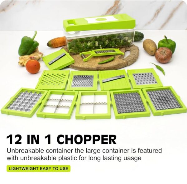 Well Set 12 in 1 Multipurpose Vegetable and Fruit Chopper