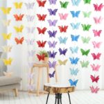 3D butterfly multicolor garland decoration for birthday baby shower wedding wall hanging