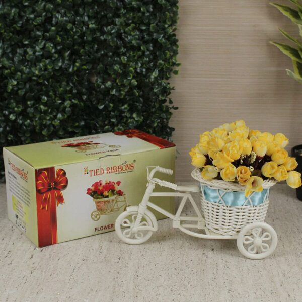1 Pc Best Cycle Shape Flower Vase with Peonies Home Decor