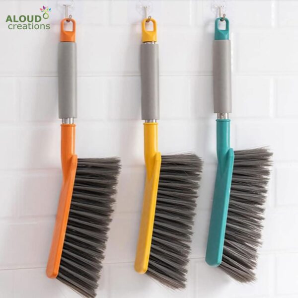 ALOUD CREATIONS Long Bristle Polypropylene Dust Cleaning Brush|Ideal For Carpet Cleaning,Car Seat,Bed,Sofa,Curtains,Mats And Household Upholstery Cleaning|Multicolour|Pack Of 1