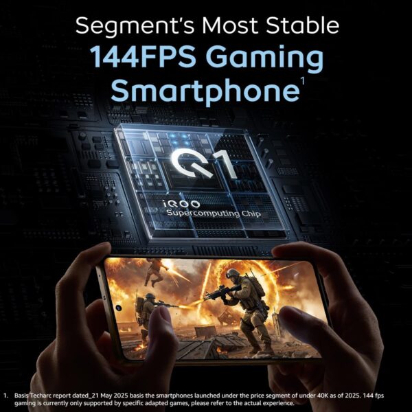 iQOO Neo 10 (Alpine White, 8GB RAM, 256GB Storage) | Segment's Fastest Processor* with Snapdragon 8s Gen 4 & Supercomputing chip Q1 | 120W FlashCharge | Segment's Brightest AMOLED Display