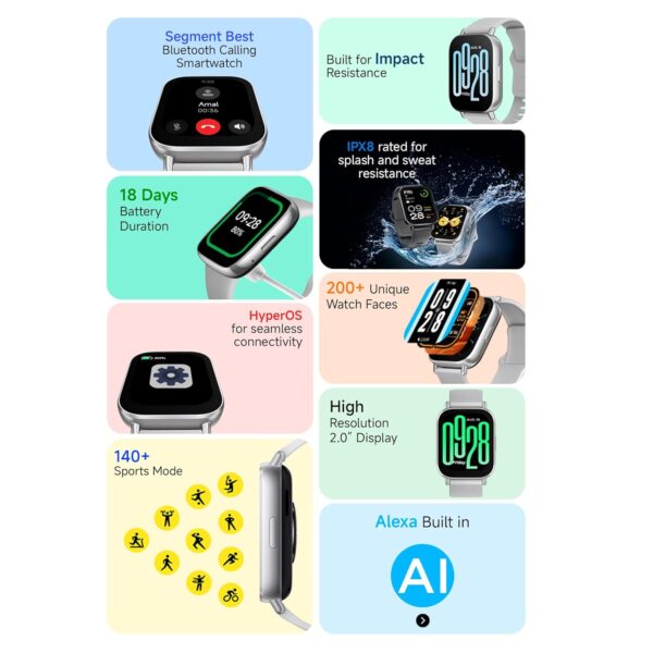 Redmi Watch 5 Active Bluetooth Calling Smartwatch