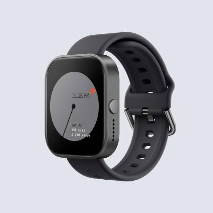 CMF by Nothing Watch Pro, 1.96 AMOLED Display, BT Calling with AI Noise Reduction, GPS Smartwatch (Dark Grey Strap, Free Size)