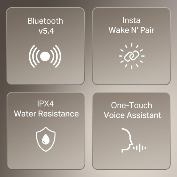 Boat Airdopes 141 Gen 2, 4 Mics ENx Tech, 48 Hrs Playback, Free Music Streaming, Fast Charge, Low Latency, IPX4, v5.4 Bluetooth Earbuds, TWS Ear Buds Wireless Earphones with mic (Active Black)