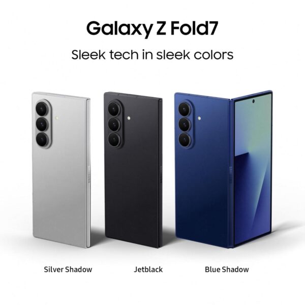 Samsung Galaxy Z Fold7 5G Mobile with Galaxy AI (JetBlack, 12GB RAM, 512GB Storage), Ultra Sleek Design with 200MP Camera, Ultra-Smooth Gaming with Powerful Snapdragon 8 Elite, Google Gemini
