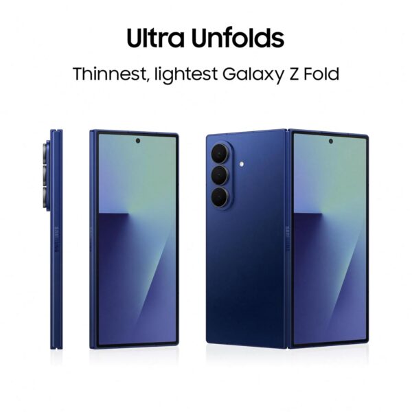 Samsung Galaxy Z Fold7 5G Mobile with Galaxy AI (JetBlack, 12GB RAM, 512GB Storage), Ultra Sleek Design with 200MP Camera, Ultra-Smooth Gaming with Powerful Snapdragon 8 Elite, Google Gemini
