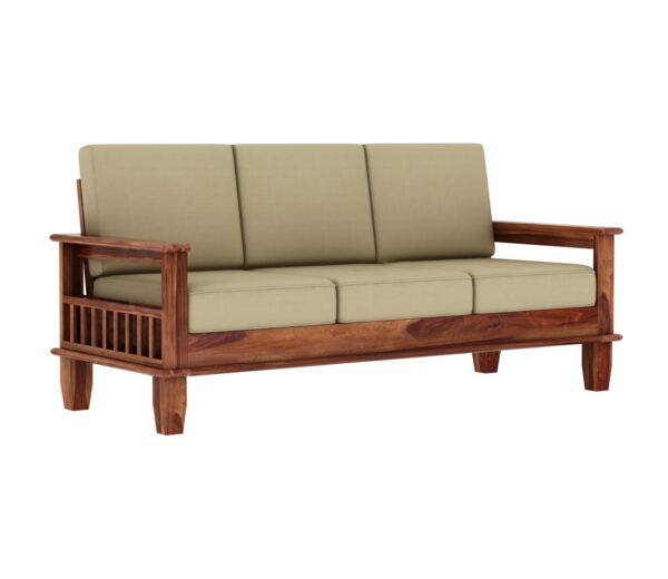 Rosewood cushioned sofa for living room