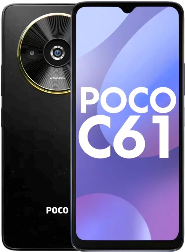 Poco C61 Diamond Dust Black 4GB RAM 64GB ROM