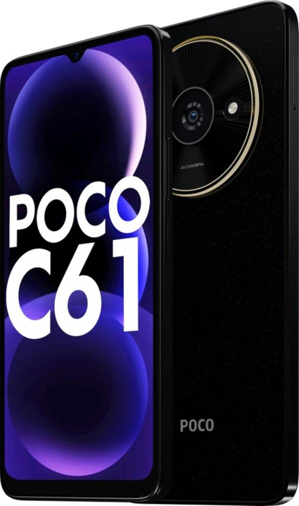 Poco C61 Diamond Dust Black 4GB RAM 64GB ROM