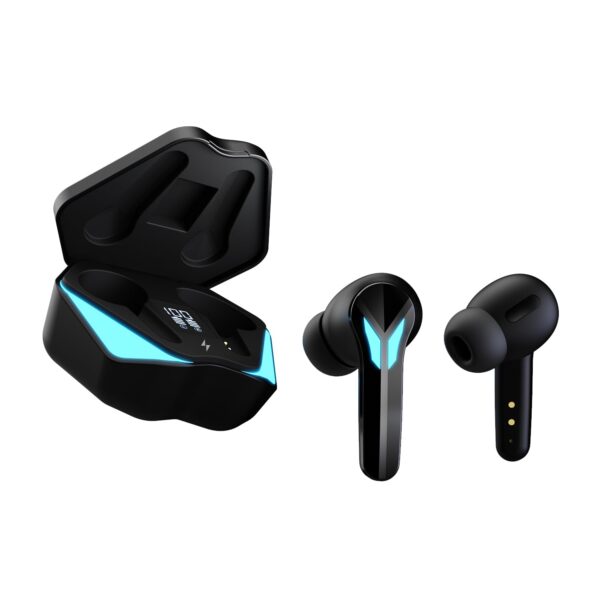 Fire-Boltt Aero Shadow TWS Earbuds Custom EQ, RGB Lights, Wireless Bluetooth 5.4, Music & App Support, 50H Playtime, Fast Charging Case, 50ms Low Latency for Gaming, Touch Controls - Onyx Black