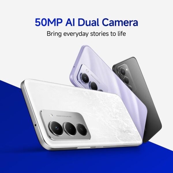 REDMI 15 5G Frosted White 6GB + 128GB | Segment's Largest 7000mAhA Battery | Segment's Largest Display 17.53cm(6.9) Up to 144Hz | Snapdragon 6s Gen 3 | 18W Reverse Charging | 50MP AI Dual Camera