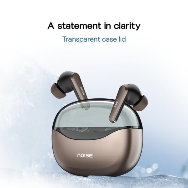 Noise Newly Launched Buds VS601 in Ear Truly Wireless Earbuds with 50H of Playtime, Transparent Case Lid, Quad Mic ENC, Dual Device Pairing, 10Mm Driver, BT V5.3 (Copper Brown)