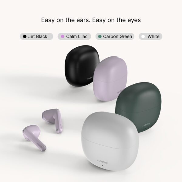Noise Buds Mini Truly Wireless Earbuds (2026) | Half in-Ear Design | 40H Playtime | Quad Mic ENC for Clear Calls | 13mm Driver | Low Latency Gaming Mode | BT v5.3 | IPX4 Sweat Resistant - Jet Black