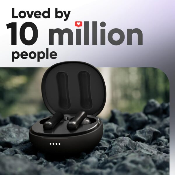 Mivi DuoPods Marathon Earbuds Wireless | Fast Charge | 70H Playtime | BT v5.3 | 13mm Drivers | Noise Cancellation | IPX4.0 TWS