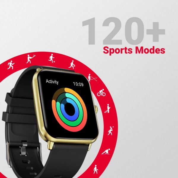 Fire-Boltt Ninja Call Pro Plus Bluetooth Calling Smart Watch, 1.83″ Display, AI Voice Assistant, 120+ Sports Modes, IP67 Waterproof, SpO2 & Heart Rate Monitor Smartwatch for Women - Cinnamon Slate