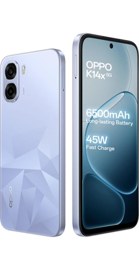 OPPO K14x 5G (Ice Blue, 4GB RAM, 128GB Storage) | 5G Smartphone with AI Camera & Long Battery Backup