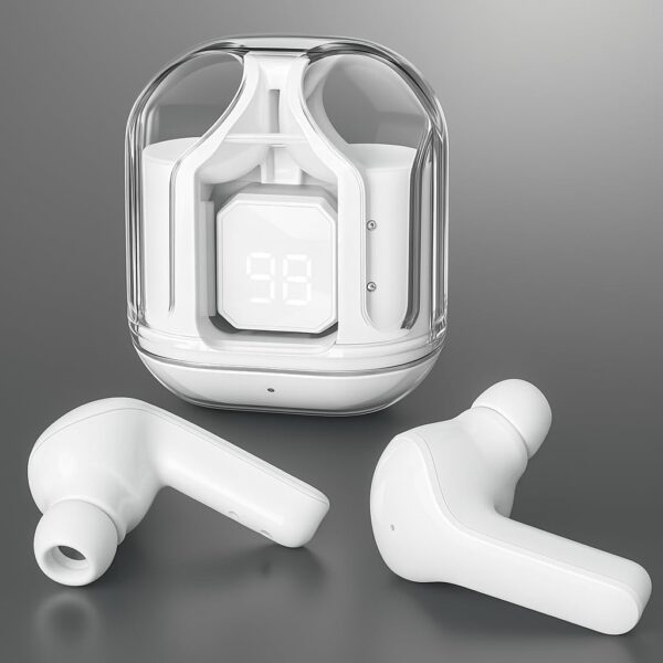 Wireless Earbuds Bluetooth 5.3 TWS Earphones Full Touch Control Headphones Fast Stable & Connection Smart LED Headset Sports Bud Built-in Microphone Immersive Sound Quality Ensure