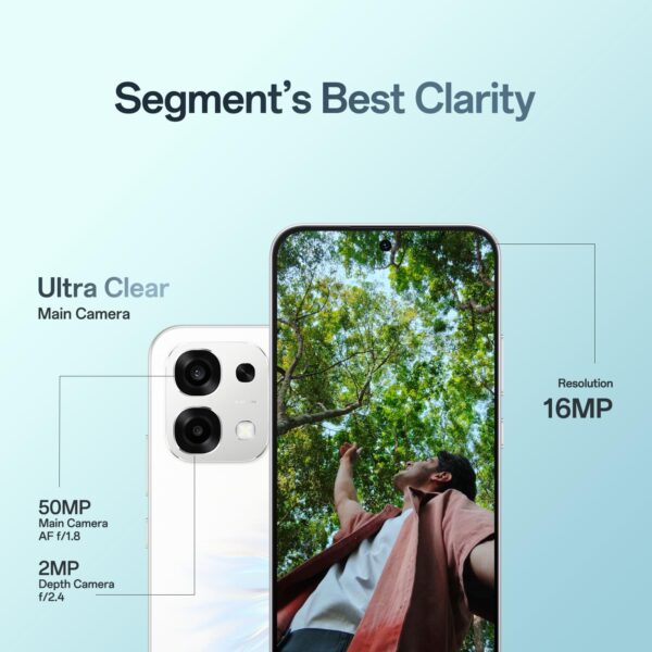 Oppo F33 5G Smartphone (8GB RAM, 256GB Storage, Forest Green)|50MP AI Camera |7000mAh Long Battery |45W Fast Charging-with No Cost EMI/Bank Offers