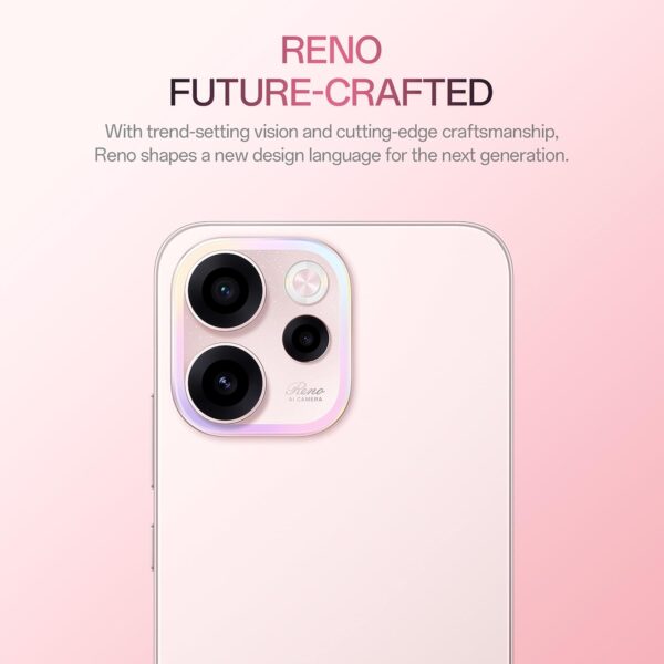 Oppo Reno15c 5G (Afterglow Pink, 8GB RAM, 256GB Storage) with No Cost EMI/Additional Exchange Offers
