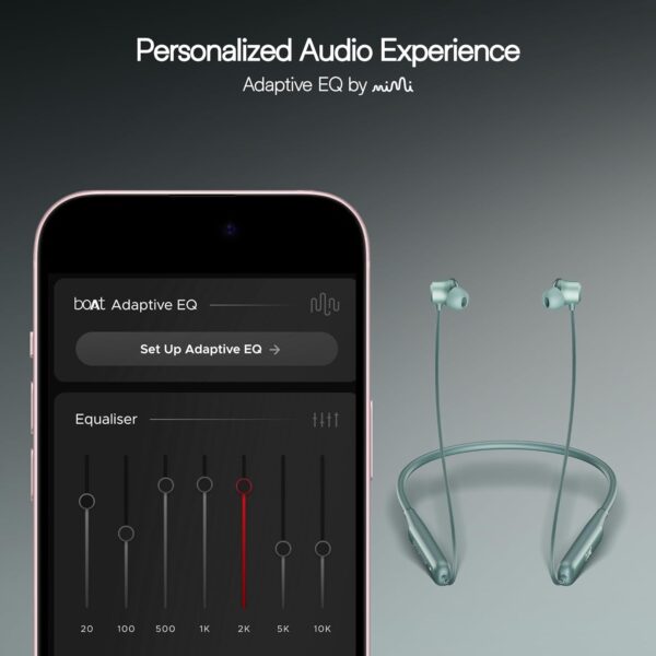 Boat Rockerz 210 ANC Bluetooth in Ear Neckband w/Spatial Audio, 30dB ANC, AI-ENx Technology, 40hrs Playback, EQ Modes, 13 mm Drivers, Dual Pairing & Fast Pair(Powder Blue)