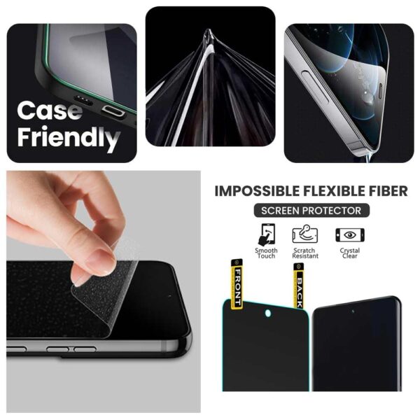 WOW IMAGINE Unbreakable Nano Film Glass Screen Protector for Oppo A3x 5G | A3x 4G | A3 5G [ Flexible like a Screen Guard, Harder than a Tempered Glass ] - Pack Of 2