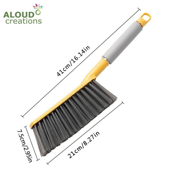 ALOUD CREATIONS Long Bristle Polypropylene Dust Cleaning Brush|Ideal For Carpet Cleaning,Car Seat,Bed,Sofa,Curtains,Mats And Household Upholstery Cleaning|Multicolour|Pack Of 1