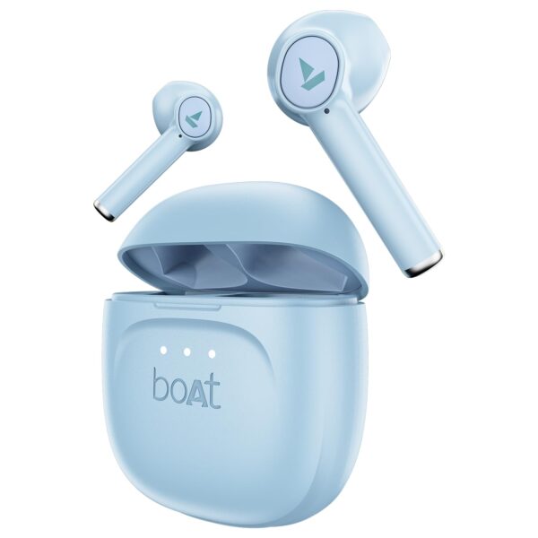 boAt Airdopes 131 Gen 2 wireless earbuds ice blue color