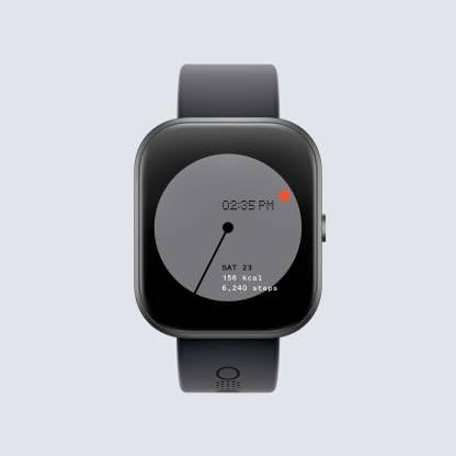 CMF by Nothing Watch Pro, 1.96 AMOLED Display, BT Calling with AI Noise Reduction, GPS Smartwatch (Dark Grey Strap, Free Size)