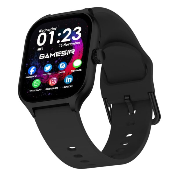GameSir H18 Pro Smartwatch black color with Bluetooth calling