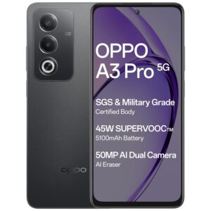 OPPO A3 Pro 5G Starry Black Front View