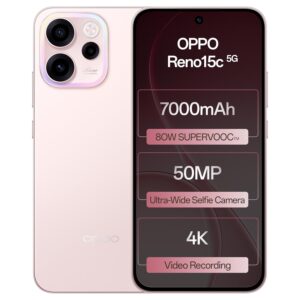 OPPO Reno15C 5G Smartphone Afterglow Pink