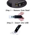 Bluetooth smart fitness watch with heart rate monitor