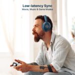 pTron Studio Evo gaming wireless headphones with HD microphone