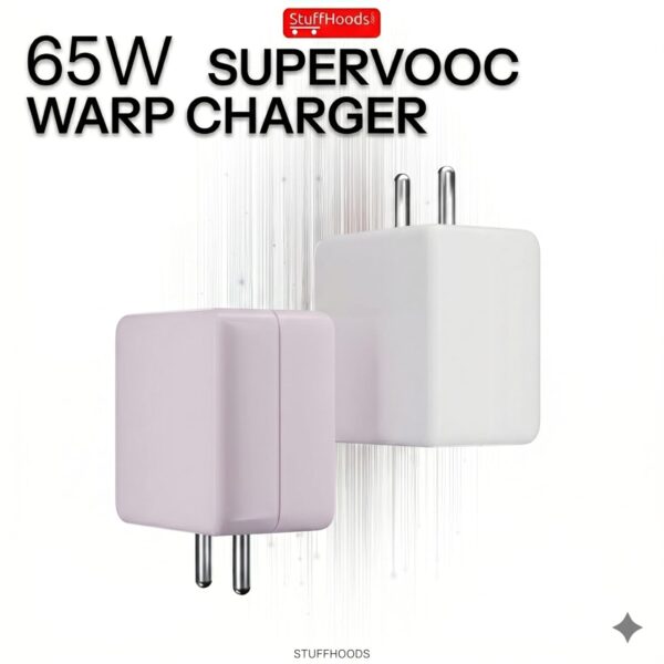 65W Fast Charger Adapter & USB-A to Type C Cable Combo, Compatible with OnePlus, Realme, Xiaomi, Redmi, Oppo, Vivo & Other Smartphones, Type C Charger Supports Dash, Warp, Vooc,Super Vooc