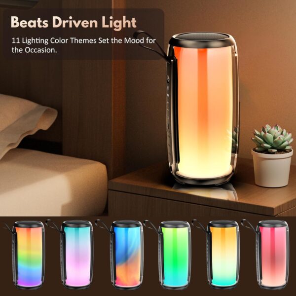 JYX Speaker with Mic System for Singing, Portable Bluetooth Speakers with Dazzling Light and 2 Wireless Mics for Adults, Mini Karaoke Set for Home, Birthday Gifts Toys for Party (Colorful+2 Mics)