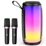 JYX Karaoke Speaker with 2 Wireless Mics