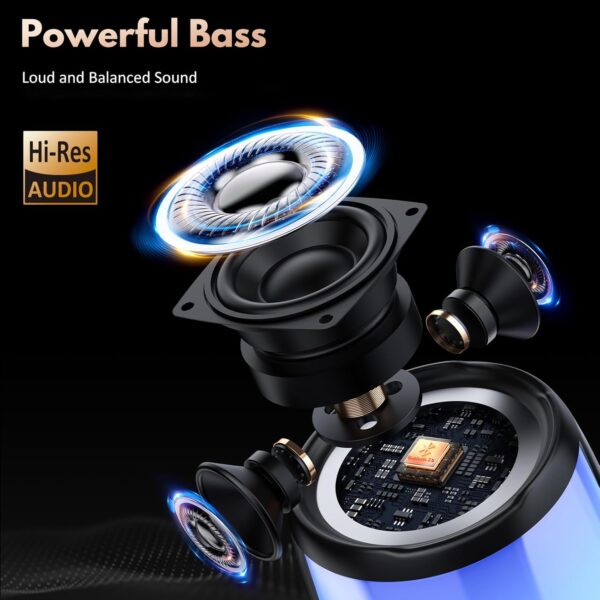 JYX Speaker with Mic System for Singing, Portable Bluetooth Speakers with Dazzling Light and 2 Wireless Mics for Adults, Mini Karaoke Set for Home, Birthday Gifts Toys for Party (Colorful+2 Mics)