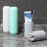 iSTAR Plastic Toothbrush Storage Case for Bathroom and Travel