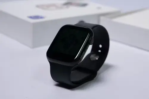 bluetooth calling smartwatches with hd display showing black and white models on green background